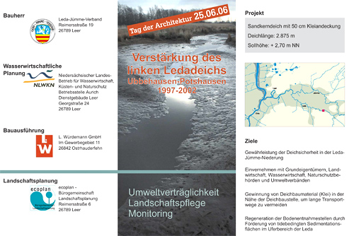 Flyer zum Deichbauprojekt Flyer zum Deichbauprojekt
